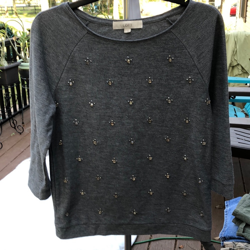 Ann Taylor’s Loft embellished shirt
